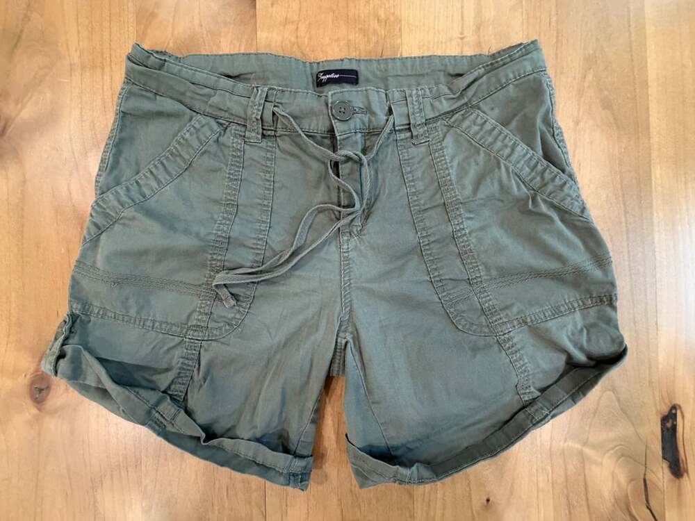 Supplies Utility Cargo Shorts Size 10 30W Olive Green Drawstring